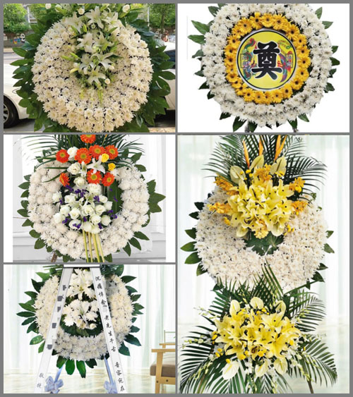 安徽黄山市休宁县溪口镇花桥村花圈速递